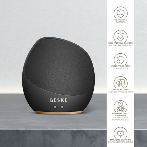 Ультразвуковая щетка для тела и интенсивный пилинг GESKE Sonic Body Brush&Intensive Exfoliator 7в1 starlight, Серый | Зображення 2