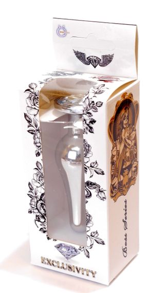 Анальная пробка Boss Series - Jewellery Silver BUTT PLUG Clear, BS6400075 sexstyle | Зображення 7