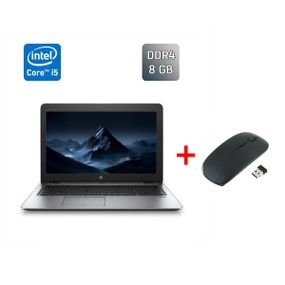 Ноутбук HP EliteBook 850 G3 / 15.6" (1366x768) TN / Intel Core i5-6200U (2 (4) ядра по 2.3 - 2.8 GHz) / 8 GB DDR4 / 240 GB SSD / Intel HD Graphics 520 / WebCam / TouchID / Windows 10 б/в + Подарунок  Нова бездротова миша USB