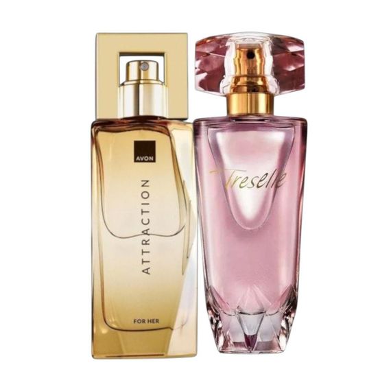 Женский парфюмерный набор Avon Treselle 50 мл + Attraction для Нее 50 мл