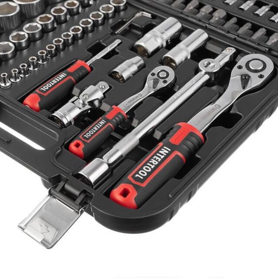 Набір інструментів 94 од., STORM, 1/2", 1/4", Cr-V INTERTOOL ET-8094 | Зображення 3