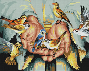 Алмазна мозаїка Ікона В руках Бога 40х50 см ColorArt SP115