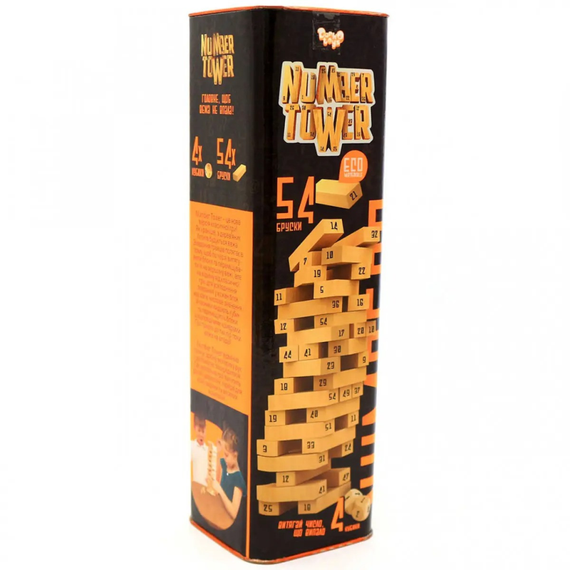 Развивающая настольная игра "NUMBER TOWER" укр. NT-01U | Зображення 1