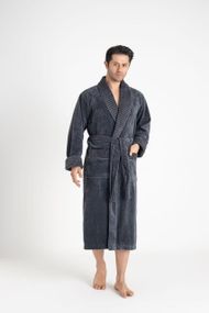 Чоловічий халат Nusa 1330 4XL антрацит