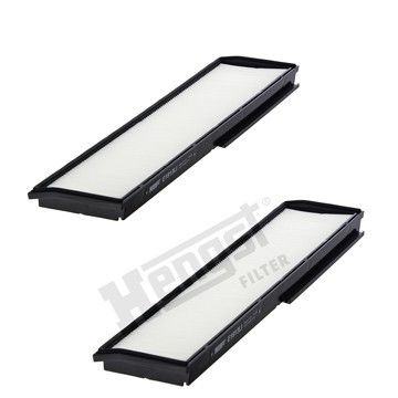 Фильтр салона компл. Mercedes Benz W124 93-, Hengst, E1913LI-2,