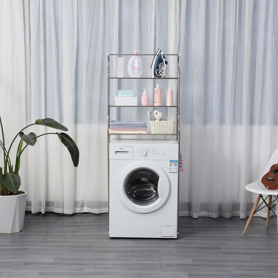 Стелаж над пральною машиною підлоговий Bonro Бонро B16 (42400260) | Зображення 5