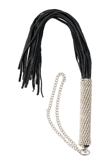 Флогер Bad Kitty Mini Flog Rhinestones Чорний One Size