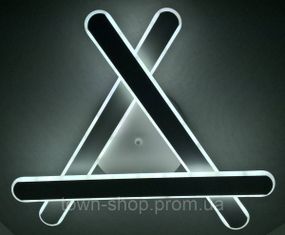 Светодиодная потолочная LED люстра 6206/3-wh Белый 10х51х51 см.