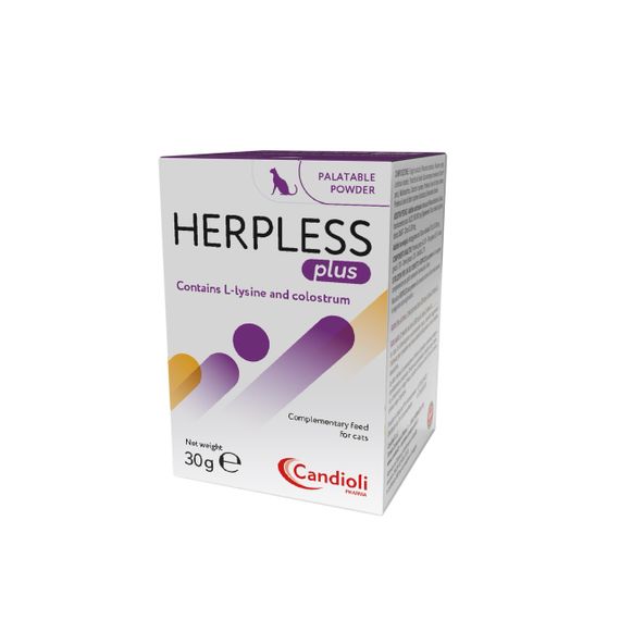 Витамины для иммунитета у котов Candioli Herpless Plus Facile, 30 табл
