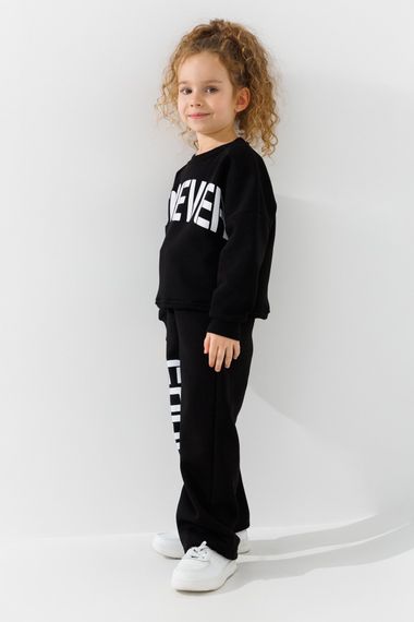 Костюм світшот+штани для дівчинки ANGELOS 7122 116 см Чорний shop (2000990722546) | Зображення 4