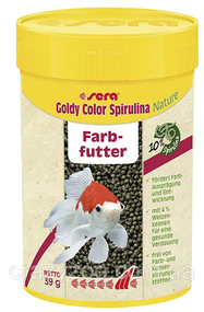 Корм для золотих риб Sera Nature Goldy Color Spirulina в гранулах 100 мл (39 г) 08815