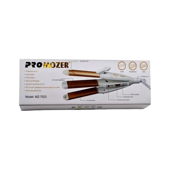 Плойка-гофре 3в1 з керамічним покриттям ProMozern MZ-7023 (46577-MZ 7023_276) | Зображення 4