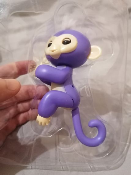 Мавпа інтерактивна на палець Happy Monkey Fingerlings quality рожева | Зображення 3