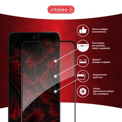 Стекло защитное Intaleo Full Glue Oppo A58 4G Black (1283126583490) | Зображення 2