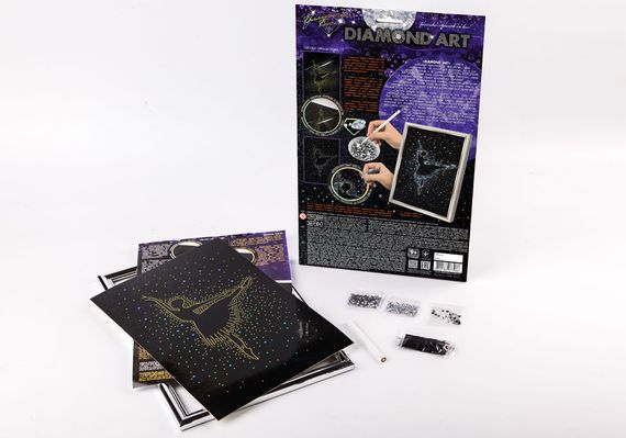Набір творчої творчості "DIAMOND ART" DAR-01 Danko Toys Балерина Вид 1 | Зображення 1