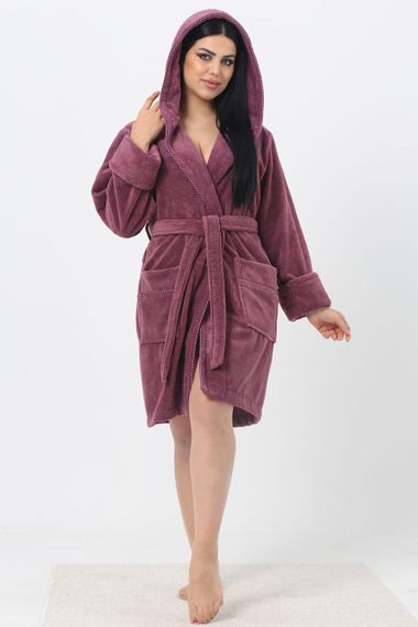 Жіночий халат Nusa 6915, фуксія 2XL | Зображення 5