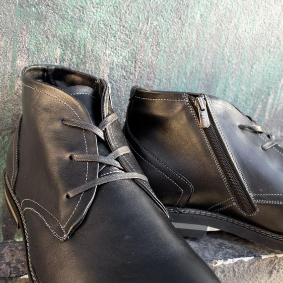 Класичні черевики чоловічі Berg чорні 46 47 48 49 розмір | Зображення 3