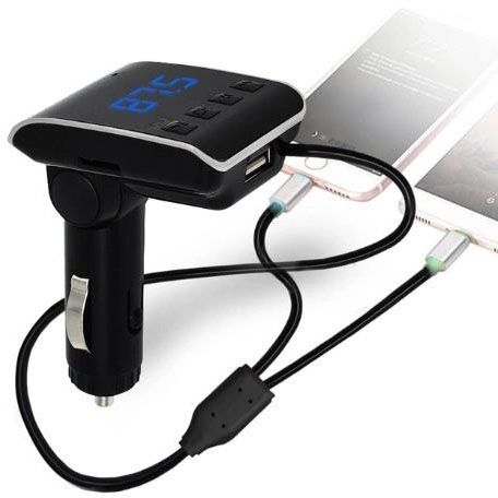 FM модулятор HZ H22 BT для авто с Bluetooth, Авто трансмиттер от прикуривателя, Блютуз MV-148 фм передатчик | Зображення 6