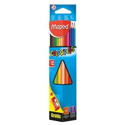 Набор для творчества Maped карандаши цветные Color Peps Classic 12 цветов + точилка (MP.183213)
