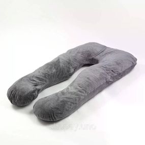 Подушка для беременных U-образная 80×120 см для сна • Большая подушка для беременных и отдыха с поддержкой живота, спины и ног