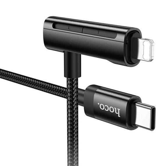 Дата кабель Hoco U135 Incredible 2in1 Type-C to Lightning/Type-C (1m) | Зображення 3