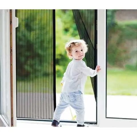 Москітна сітка на магнітах Magic Mesh, Антимоскітна штора на двері, Сітка проти москітів 210х100 см | Зображення 5