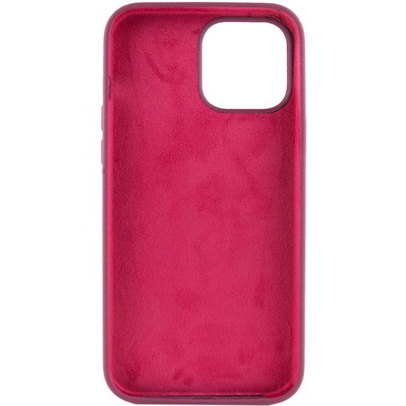 Чехол Silicone Case Full Protective (AA) NO LOGO для Apple iPhone 15 (6.1") Бордовый / Plum | Зображення 1