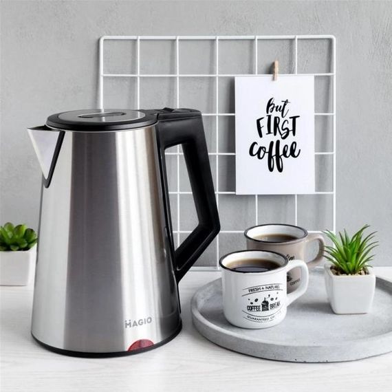 Електрочайник MAGIO MG-988, гарний електричний чайник, тихий електричний чайник, безшумний чайник | Зображення 2