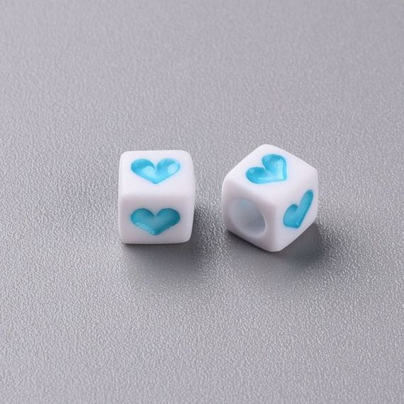 Декоративные бусинки для творчества Кубики Dom Busin УТ100030757 в упаковке 150 штук | Зображення 1