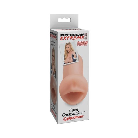 Мастурбатор Рот Pipedream PDX Extreme PET Coed Cocksucker, бежевый Sex Aura | Зображення 2