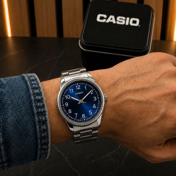 Чоловічий годинник Casio MTP-V005D-2B4 | Зображення 4