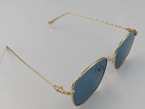 Сонцезахисні окуляри 0259 55 16 140 C5 AEDOLL — стильні окуляри в металевій оправі золотого кольору з рожевими