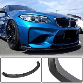 Накладка на передній бампер Lip V6 (для F87 M2, Карбон) для BMW 2 серія F22/23 2014-2021 рр