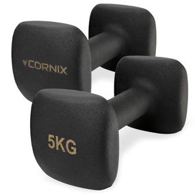 Гантели виниловые Cornix Square 2 x 5 кг XR-0410 Black