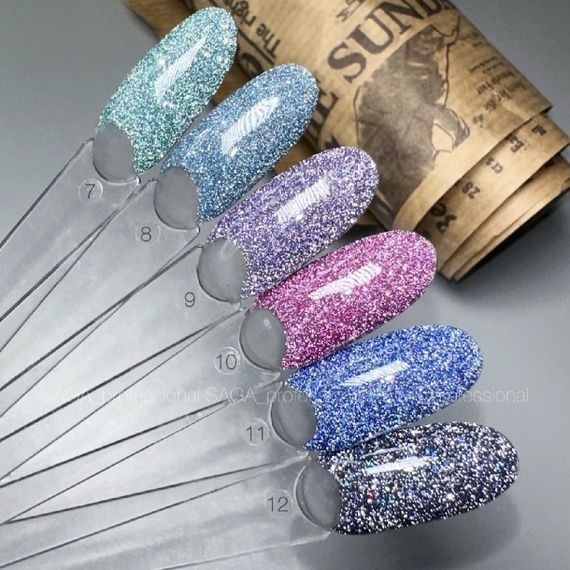 Світловідбиваючий гель-лак SAGA 09 Fiery 9мл | Зображення 2