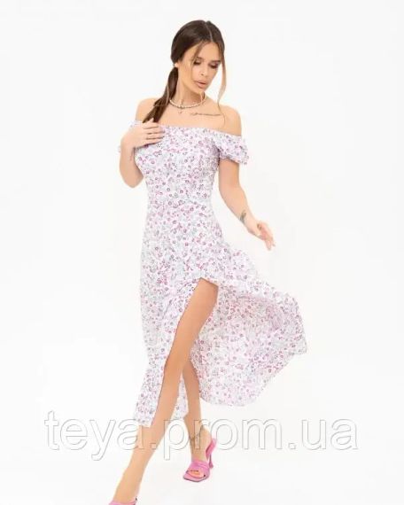 Плаття для жінок колір білий розмір L FI_007692 | Зображення 1