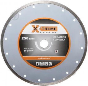 Диск алмазний відрізний X-Treme 1A1R 250x2,5x25,4 кераміка XT-110125