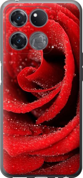 Чехол на OnePlus Ace Racing Красная роза "529u-2955-17620"
