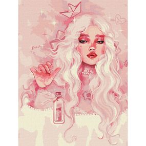 Картина за номерами "Прекрасна принцеса" ©lesya_nedzelska_art Ідейка KHO8311 30х40 см
