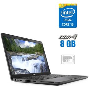 Ультрабук Б-класс Dell Latitude 5400 / 14" (1920x1080) IPS / Intel Core i5-8365U (4 (8) ядра по 1.6 - 4.1 GHz) / 8 GB DDR4 / 240 GB SSD / Intel UHD Graphics / WebCam б/у