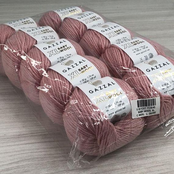 Пряжа Gazzal – Baby Wool XL колір 845 | Зображення 3