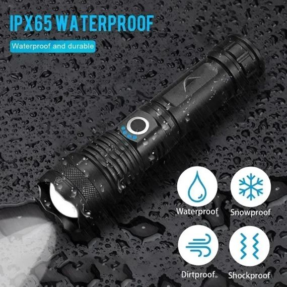 Акумуляторний світлодіодний ліхтарик P50 Wins Fire Light  батарея 18650 | Зображення 8