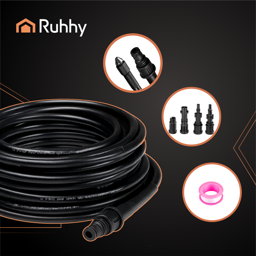 Шланг для чищення труб з адаптером 20 м Ruhhy 26133 | Зображення 6