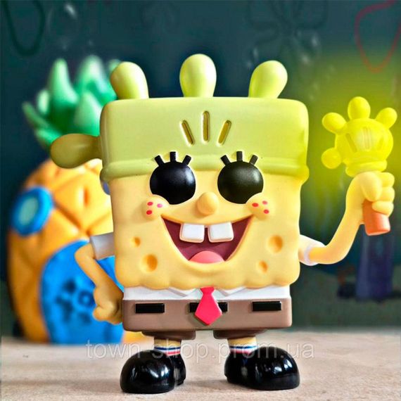Игровая фигурка Funko POP! - Губка Боб с перчаткой-фонариком | Зображення 1