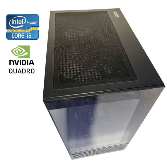 Ігровий ПК Aura Elite Lite Tower / Intel Core i5-2400 (4 ядра по 3.1 – 3.4 GHz) / 16 GB DDR3 / 120 GB SSD +  500 GB HDD / nVidia Quadro K2000, 2 GB GDDR5, 128-bit / Win 10 Pro + Кабель живлення б/в