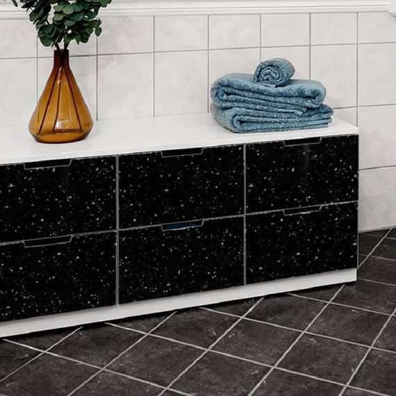 Плівка самоклеюча (самоклейка) d-c-fix 200-8297 0,675м відріз від 1 до 15м чорний гранит | Зображення 2