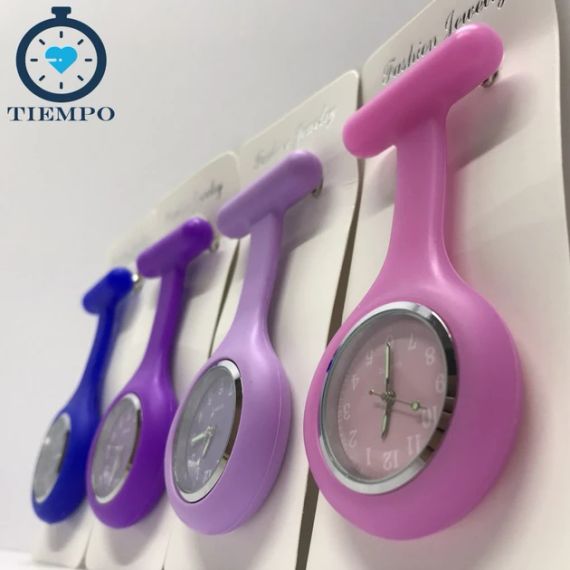 Годинник-брошка Tiempo Nurse Watch Brooch для медпрацівника | Зображення 1