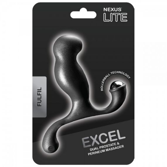 Массажер простаты Nexus Excel Black с массажером промежности Sex Aura | Зображення 1