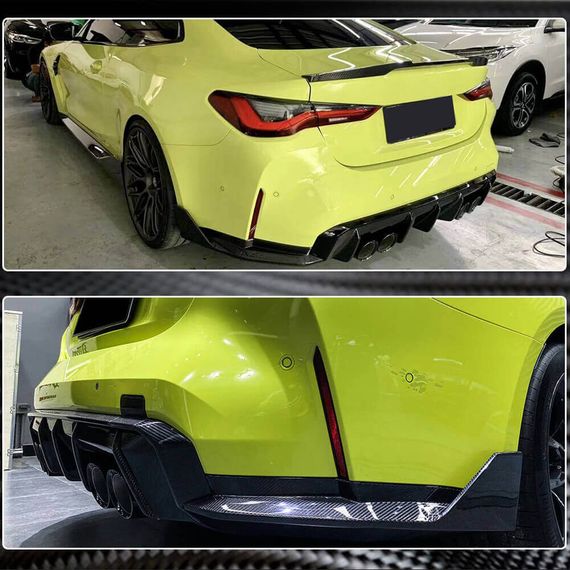 Накладки на задній бампер Flap V2 (для G82/G83) для BMW 4 серія G22/23/26 2020- рр | Зображення 4