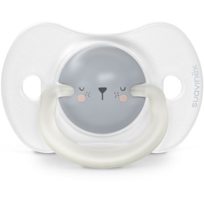 Пустышка Suavinex фізіологочна, 2 шт. 0-6 місяців, нічна/ведмедик (308212) | Зображення 2